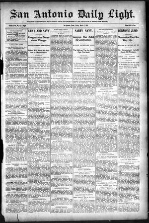 San Antonio Daily Light. (San Antonio, Tex.), Vol. 18, No. 43, Ed. 1 Friday, March 3, 1899