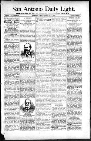San Antonio Daily Light. (San Antonio, Tex.), Vol. 16, No. 170, Ed. 1 Wednesday, July 8, 1896