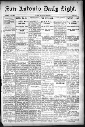 San Antonio Daily Light. (San Antonio, Tex.), Vol. 18, No. 48, Ed. 1 Wednesday, March 8, 1899