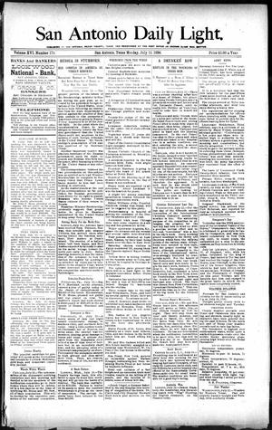 San Antonio Daily Light. (San Antonio, Tex.), Vol. 16, No. 175, Ed. 1 Monday, July 13, 1896