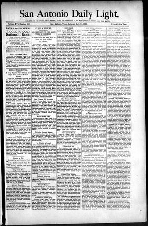 San Antonio Daily Light. (San Antonio, Tex.), Vol. 16, No. 180, Ed. 1 Saturday, July 18, 1896