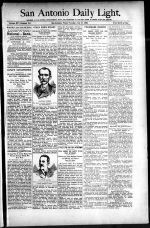 San Antonio Daily Light. (San Antonio, Tex.), Vol. 16, No. 183, Ed. 1 Tuesday, July 21, 1896