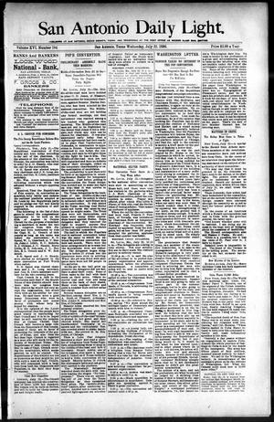 San Antonio Daily Light. (San Antonio, Tex.), Vol. 16, No. 184, Ed. 1 Wednesday, July 22, 1896
