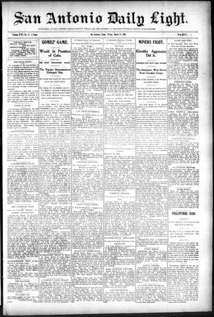 San Antonio Daily Light. (San Antonio, Tex.), Vol. 18, No. 57, Ed. 1 Friday, March 17, 1899