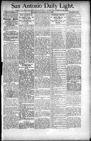 San Antonio Daily Light. (San Antonio, Tex.), Vol. 16, No. 189, Ed. 1 Monday, July 27, 1896