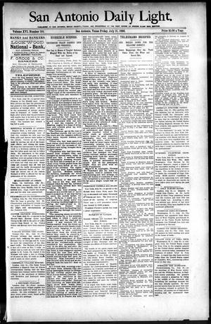 San Antonio Daily Light. (San Antonio, Tex.), Vol. 16, No. 193, Ed. 1 Friday, July 31, 1896