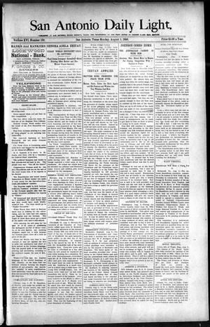 San Antonio Daily Light. (San Antonio, Tex.), Vol. 16, No. 196, Ed. 1 Monday, August 3, 1896