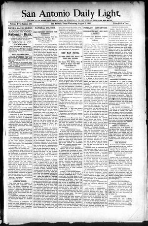San Antonio Daily Light. (San Antonio, Tex.), Vol. 16, No. 198, Ed. 1 Wednesday, August 5, 1896