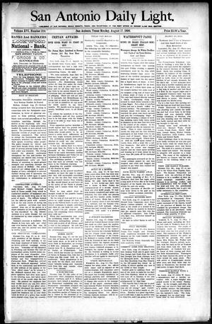 San Antonio Daily Light. (San Antonio, Tex.), Vol. 16, No. 210, Ed. 1 Monday, August 17, 1896