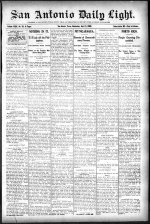 San Antonio Daily Light. (San Antonio, Tex.), Vol. 18, No. 76, Ed. 1 Wednesday, April 5, 1899