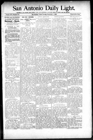 San Antonio Daily Light. (San Antonio, Tex.), Vol. 16, No. 225, Ed. 1 Tuesday, September 1, 1896
