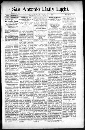 San Antonio Daily Light. (San Antonio, Tex.), Vol. 16, No. 227, Ed. 1 Thursday, September 3, 1896