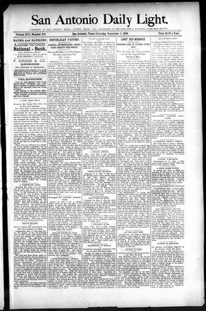 San Antonio Daily Light. (San Antonio, Tex.), Vol. 16, No. 229, Ed. 1 Saturday, September 5, 1896