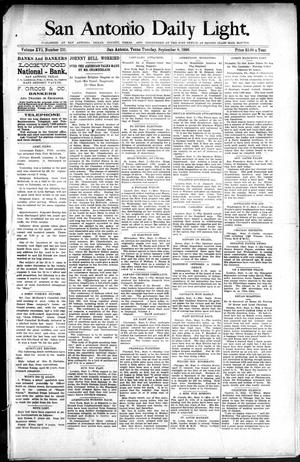 San Antonio Daily Light. (San Antonio, Tex.), Vol. 16, No. 231, Ed. 1 Tuesday, September 8, 1896