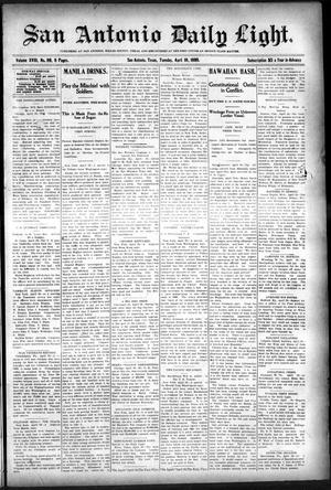San Antonio Daily Light. (San Antonio, Tex.), Vol. 18, No. 89, Ed. 1 Tuesday, April 18, 1899