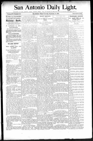 San Antonio Daily Light. (San Antonio, Tex.), Vol. 16, No. 233, Ed. 1 Thursday, September 10, 1896