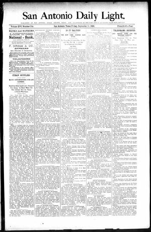 San Antonio Daily Light. (San Antonio, Tex.), Vol. 16, No. 234, Ed. 1 Friday, September 11, 1896