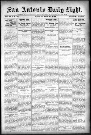 San Antonio Daily Light. (San Antonio, Tex.), Vol. 18, No. 90, Ed. 1 Wednesday, April 19, 1899