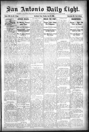 San Antonio Daily Light. (San Antonio, Tex.), Vol. 18, No. 91, Ed. 1 Thursday, April 20, 1899