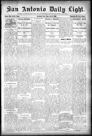 San Antonio Daily Light. (San Antonio, Tex.), Vol. 18, No. 92, Ed. 1 Friday, April 21, 1899
