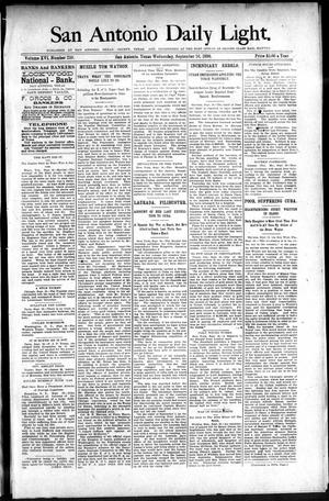 San Antonio Daily Light. (San Antonio, Tex.), Vol. 16, No. 239, Ed. 1 Wednesday, September 16, 1896