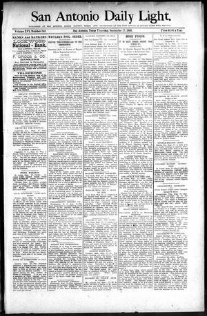 San Antonio Daily Light. (San Antonio, Tex.), Vol. 16, No. 240, Ed. 1 Thursday, September 17, 1896