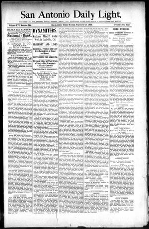 San Antonio Daily Light. (San Antonio, Tex.), Vol. 16, No. 244, Ed. 1 Monday, September 21, 1896