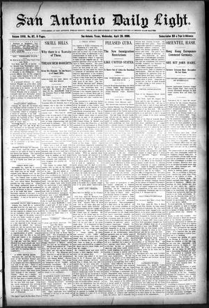 San Antonio Daily Light. (San Antonio, Tex.), Vol. 18, No. 97, Ed. 1 Wednesday, April 26, 1899