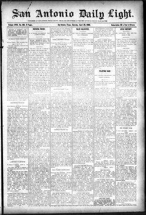 San Antonio Daily Light. (San Antonio, Tex.), Vol. 18, No. 100, Ed. 1 Saturday, April 29, 1899