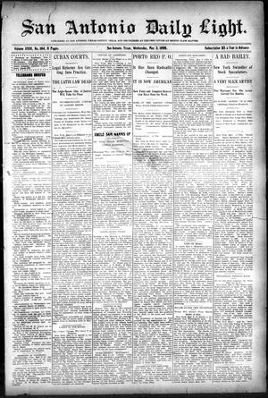 San Antonio Daily Light. (San Antonio, Tex.), Vol. 18, No. 104, Ed. 1 Wednesday, May 3, 1899