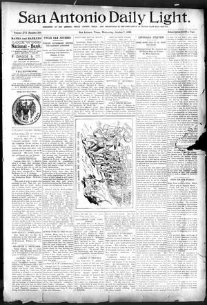 Primary view of object titled 'San Antonio Daily Light. (San Antonio, Tex.), Vol. 16, No. 260, Ed. 1 Wednesday, October 7, 1896'.