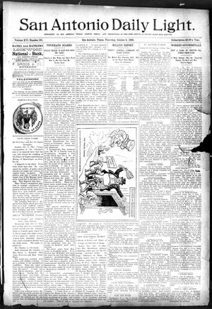 San Antonio Daily Light. (San Antonio, Tex.), Vol. 16, No. 261, Ed. 1 Thursday, October 8, 1896