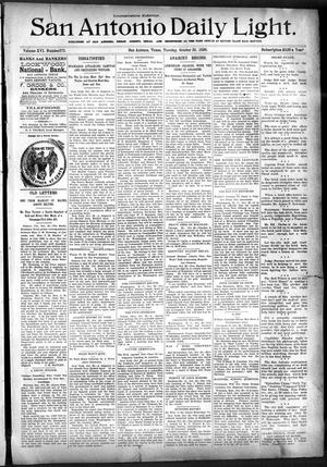 San Antonio Daily Light. (San Antonio, Tex.), Vol. 16, No. 273, Ed. 1 Tuesday, October 20, 1896