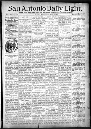 San Antonio Daily Light. (San Antonio, Tex.), Vol. 16, No. 274, Ed. 1 Wednesday, October 21, 1896
