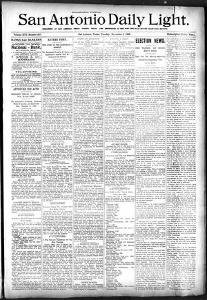 San Antonio Daily Light. (San Antonio, Tex.), Vol. 16, No. 287, Ed. 1 Tuesday, November 3, 1896