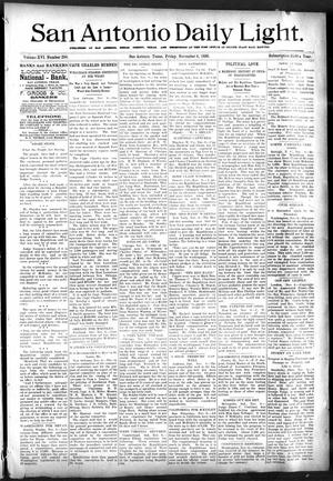 San Antonio Daily Light. (San Antonio, Tex.), Vol. 16, No. 290, Ed. 1 Friday, November 6, 1896
