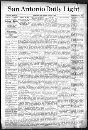 San Antonio Daily Light. (San Antonio, Tex.), Vol. 16, No. 291, Ed. 1 Saturday, November 7, 1896