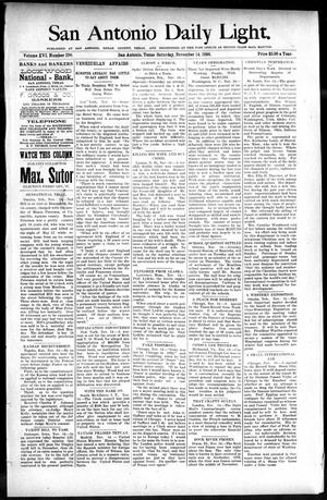 San Antonio Daily Light. (San Antonio, Tex.), Vol. 16, No. 298, Ed. 1 Saturday, November 14, 1896