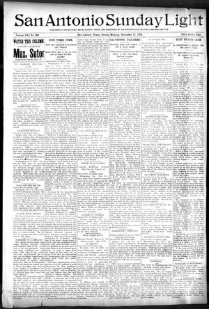San Antonio Daily Light (San Antonio, Tex.), Vol. 16, No. 299, Ed. 1 Sunday, November 15, 1896