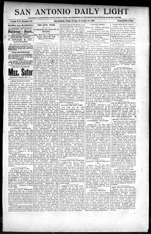 San Antonio Daily Light (San Antonio, Tex.), Vol. 16, No. 304, Ed. 1 Friday, November 20, 1896
