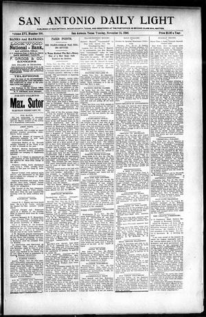 San Antonio Daily Light (San Antonio, Tex.), Vol. 16, No. 308, Ed. 1 Tuesday, November 24, 1896