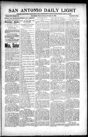 San Antonio Daily Light (San Antonio, Tex.), Vol. 16, No. 311, Ed. 1 Saturday, November 28, 1896