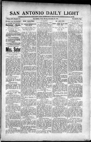 San Antonio Daily Light (San Antonio, Tex.), Vol. 16, No. 313, Ed. 1 Monday, November 30, 1896