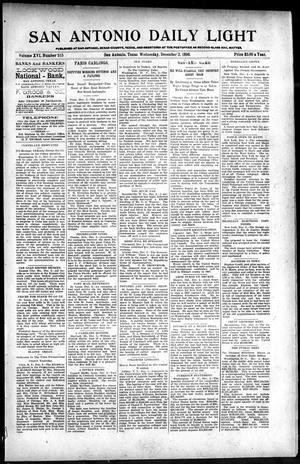 San Antonio Daily Light (San Antonio, Tex.), Vol. 16, No. 315, Ed. 1 Wednesday, December 2, 1896