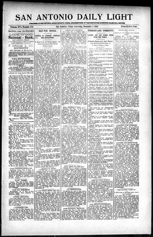 San Antonio Daily Light (San Antonio, Tex.), Vol. 16, No. 318, Ed. 1 Saturday, December 5, 1896
