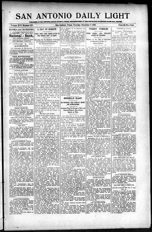 San Antonio Daily Light (San Antonio, Tex.), Vol. 16, No. 321, Ed. 1 Tuesday, December 8, 1896