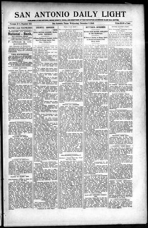 Primary view of object titled 'San Antonio Daily Light (San Antonio, Tex.), Vol. 16, No. 322, Ed. 1 Wednesday, December 9, 1896'.