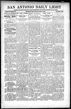 San Antonio Daily Light (San Antonio, Tex.), Vol. 16, No. 325, Ed. 1 Saturday, December 12, 1896