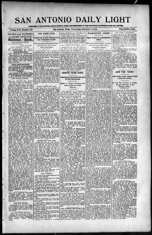 San Antonio Daily Light (San Antonio, Tex.), Vol. 16, No. 329, Ed. 1 Wednesday, December 16, 1896