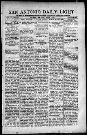 San Antonio Daily Light (San Antonio, Tex.), Vol. 16, No. 330, Ed. 1 Thursday, December 17, 1896